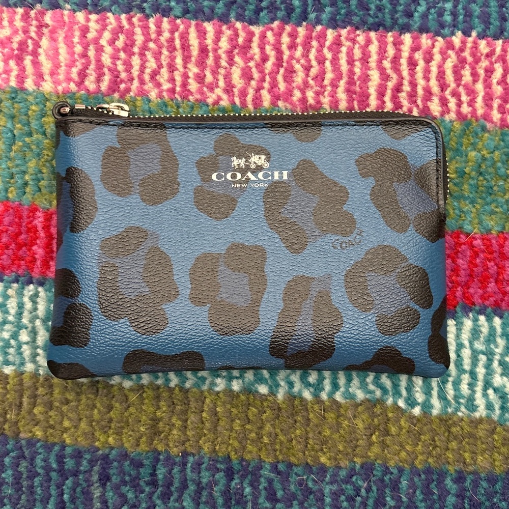 Coach Corner Zip Wristlet Wallet